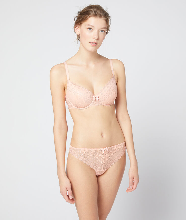Soutien-gorge n°4 - coques fines rose poudre.