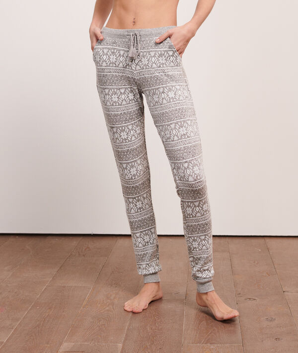 Pantalon imprimé jacquard Pantalon imprimé jacquard;${refinementColor}