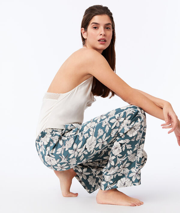 Pantalon large imprimé floral Pantalon large imprimé floral