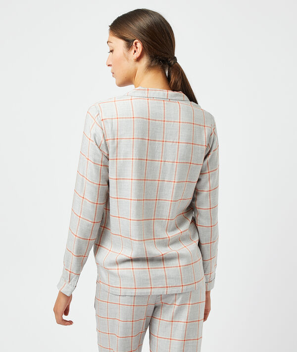Chemise de pyjama à carreaux Chemise de pyjama à carreaux;${refinementColor}