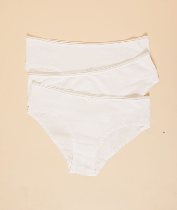 Lot de 3 shortys en coton biologique Lot de 3 shortys en coton biologique