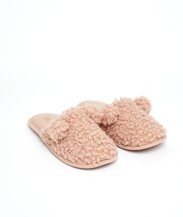 Mules doudou à pompons Mules doudou à pompons