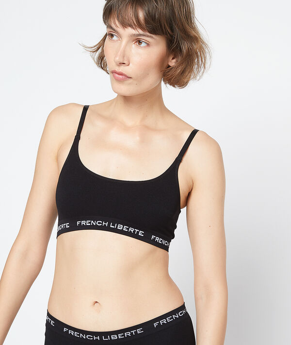 Brassière en seamless noir.