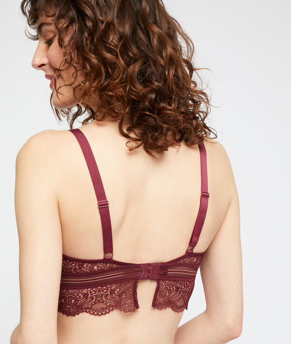 Triangle sans armatures en dentelle Triangle sans armatures en dentelle