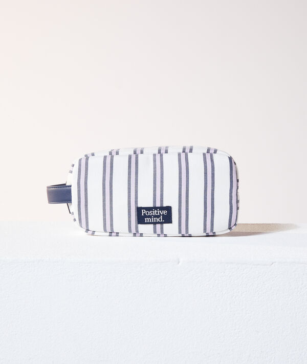 Trousse rayée "Positive Mind" Trousse rayée "Positive Mind";${refinementColor}