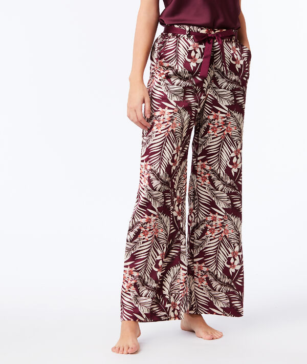 Pantalon large imprimé floral Pantalon large imprimé floral