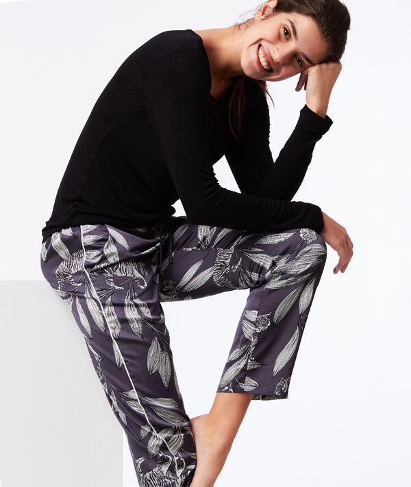 Pantalon large imprimé floral Pantalon large imprimé floral