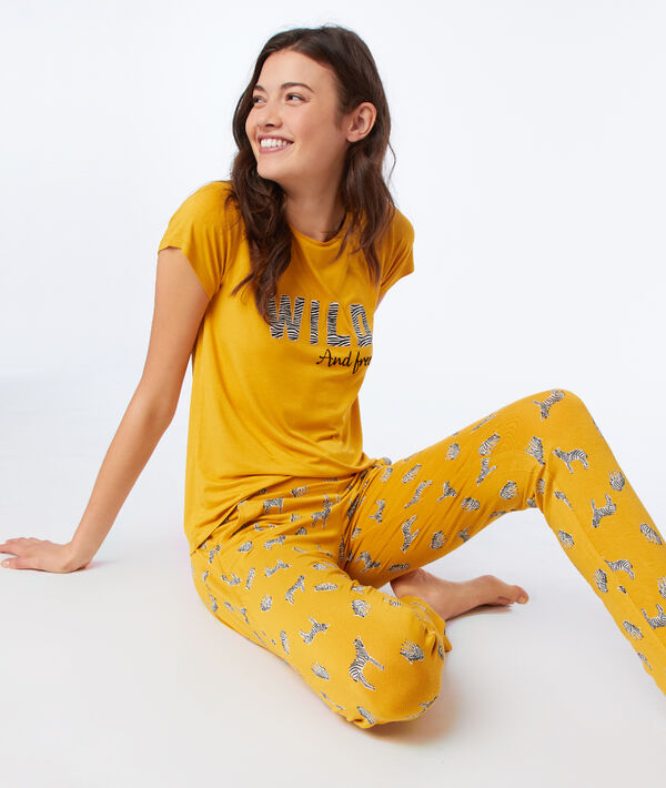 Pantalon de pyjama imprimé zèbres Pantalon de pyjama imprimé zèbres