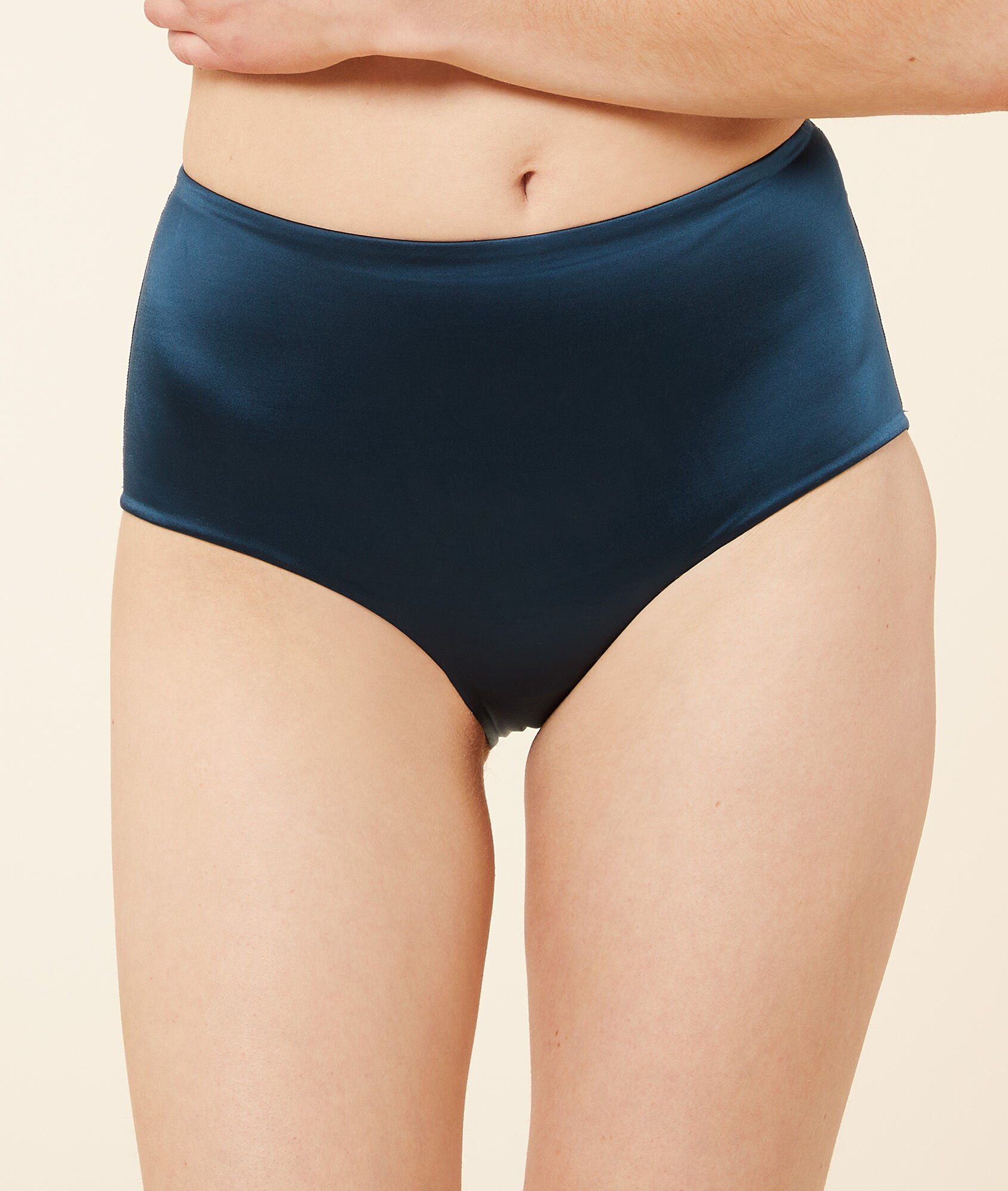 Culotte midi satinée - Perfect Glow - XS - Bleu - Femme - Etam