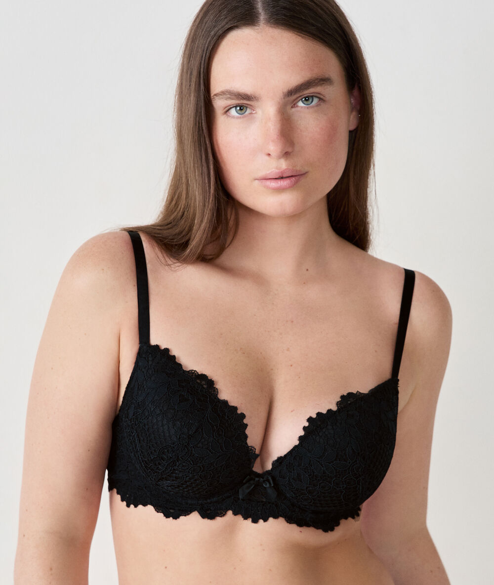Soutien-gorge n°5 : coques fines noir.