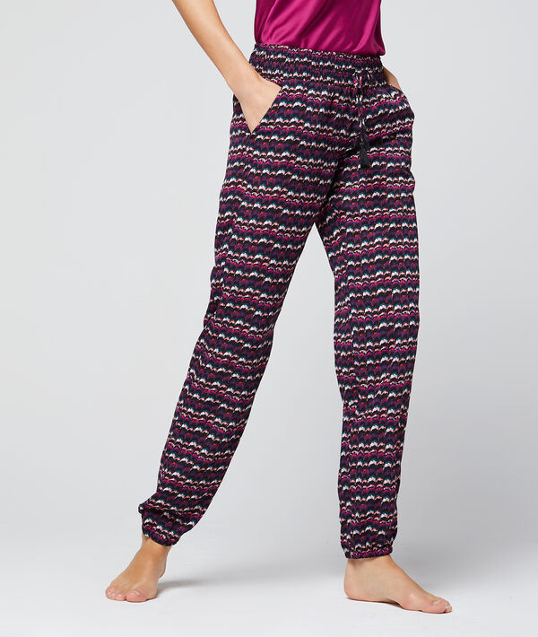 Pantalon satin imprimé Pantalon satin imprimé