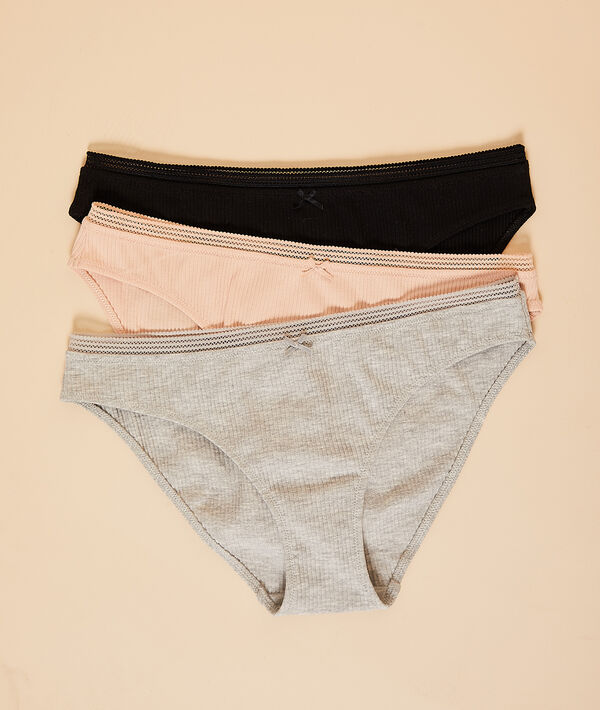 Lot de 3 culottes côtelées Lot de 3 culottes côtelées