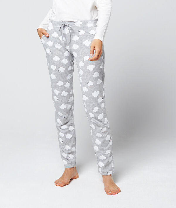 Pyjama 3 pièces "sleep sheep" gris.