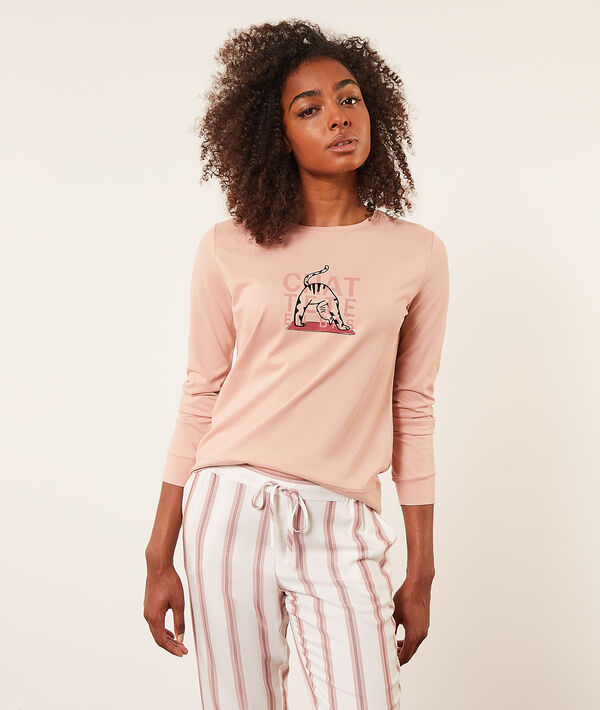 Top manches longues "Chat tête en bas" Top manches longues "Chat tête en bas";${refinementColor}