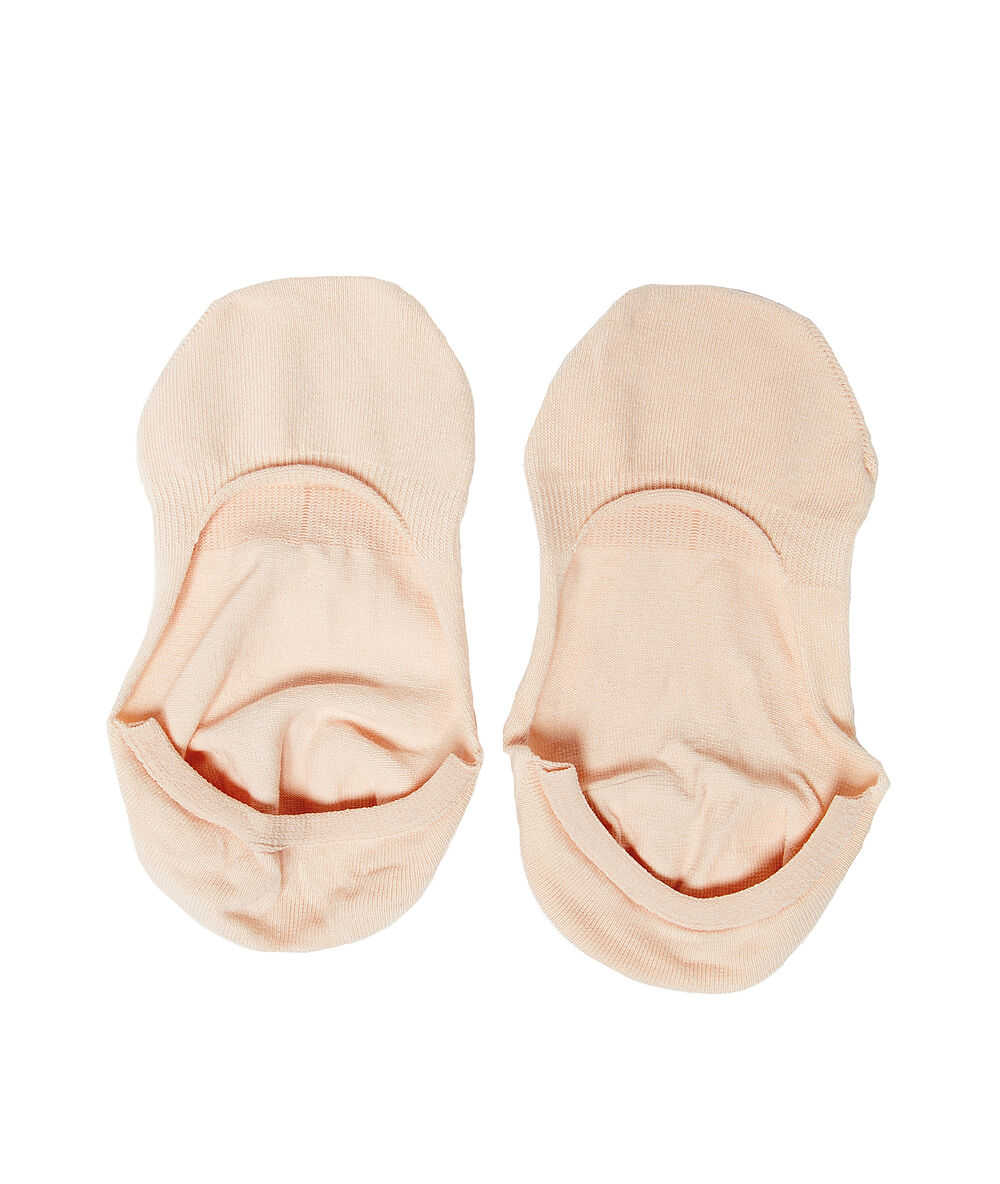 Lot de 2 paires de socquettes invisibles pêche.