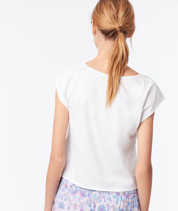 T-shirt noué "Born on the beach" T-shirt noué "Born on the beach"