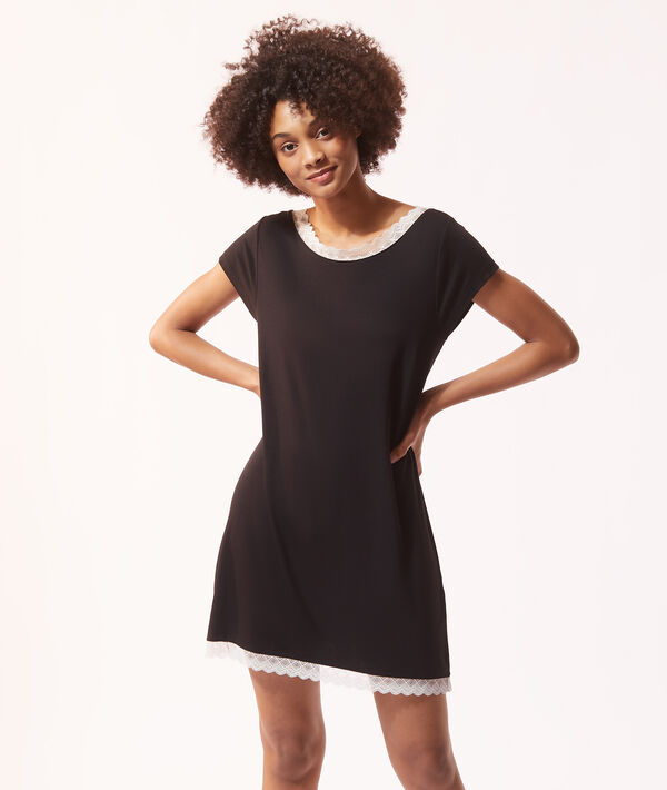 Nuisette bords dentelle Nuisette bords dentelle;${refinementColor}