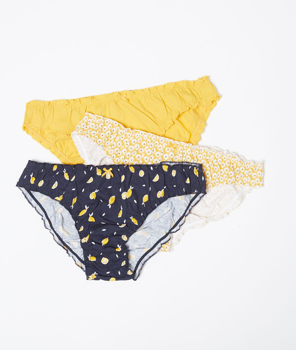 Lot de 3 culottes en coton Lot de 3 culottes en coton