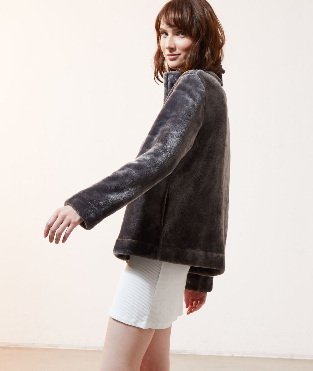 Veste polaire homewear anthracite.