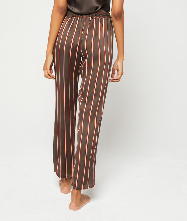Pantalon satiné à rayures Pantalon satiné à rayures