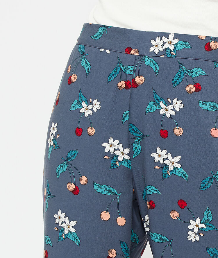 Pantalon imprimé anthracite.