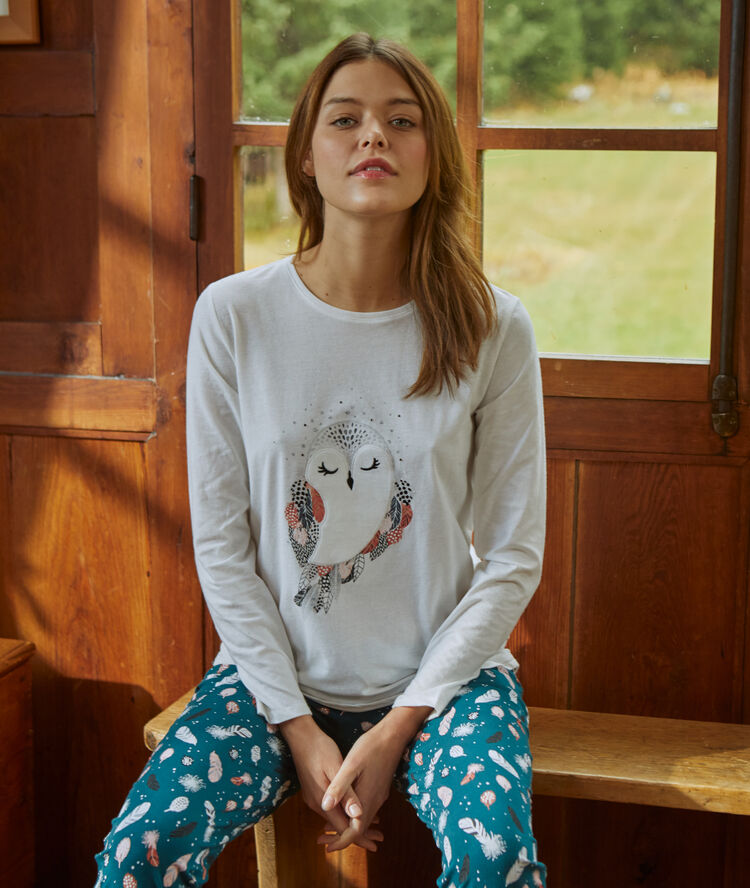 Pyjama 3 pièces bleu.