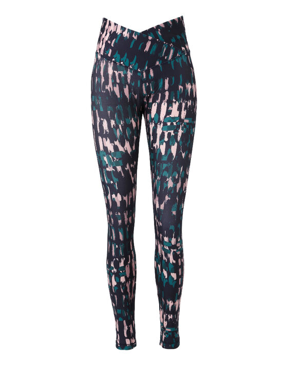 Legging de yoga, taille mi-haute multicolore.