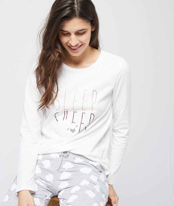 Pyjama 3 pièces "sleep sheep" gris.