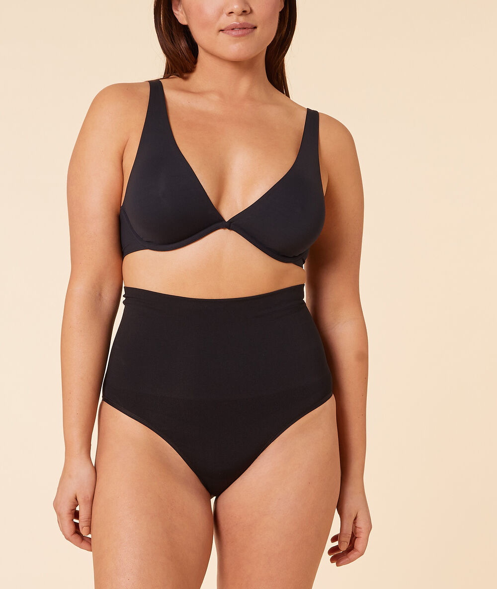 Culotte taille haute - maintien médium noir.