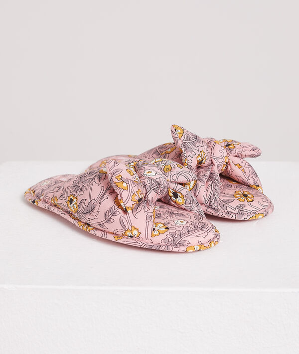 Chaussons mules ouvertes à noeud imprimés Chaussons mules ouvertes à noeud imprimés;${refinementColor}