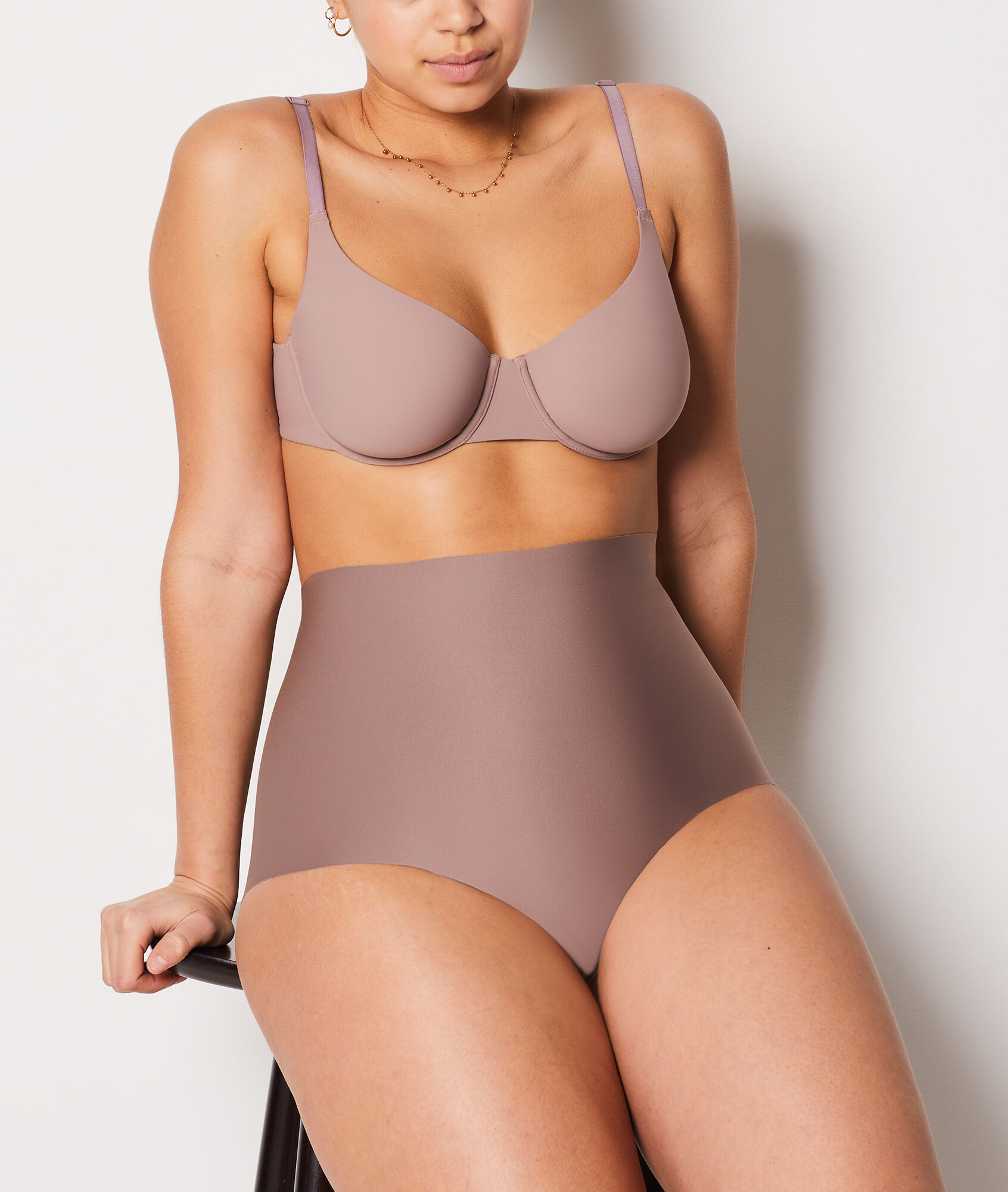 Culotte taille haute - maintien fort - Control By Etam - S - Marron - Femme - Etam