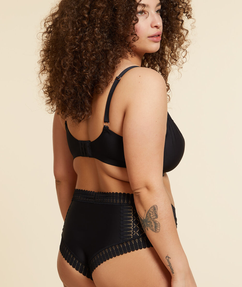 Soutien-gorge corbeille confort seconde peau noir.