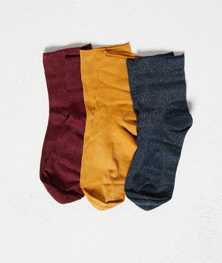 Coffret de 3 paires de chaussettes bouton d'or.