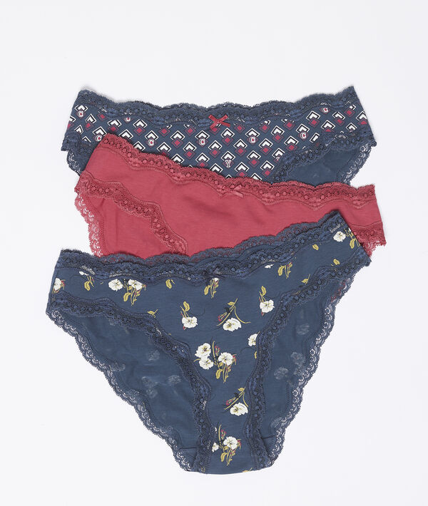Lot de 3 culottes en coton Lot de 3 culottes en coton
