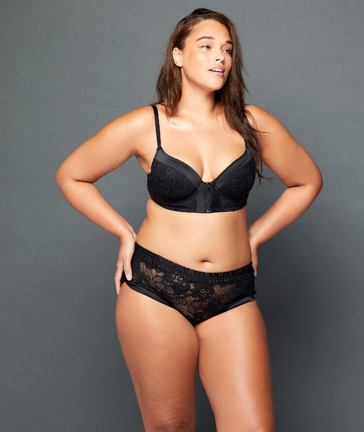 Soutien-gorge n°4 - ampliforme light en dentelle noir.