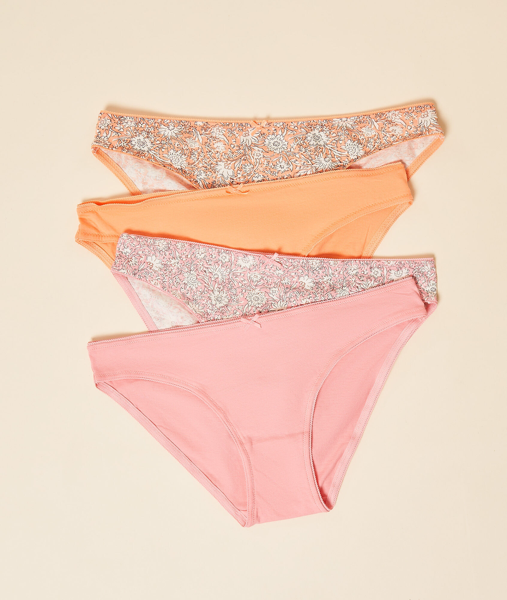 Lot de 4 culottes SILAL ROSE BONBON ETAM
