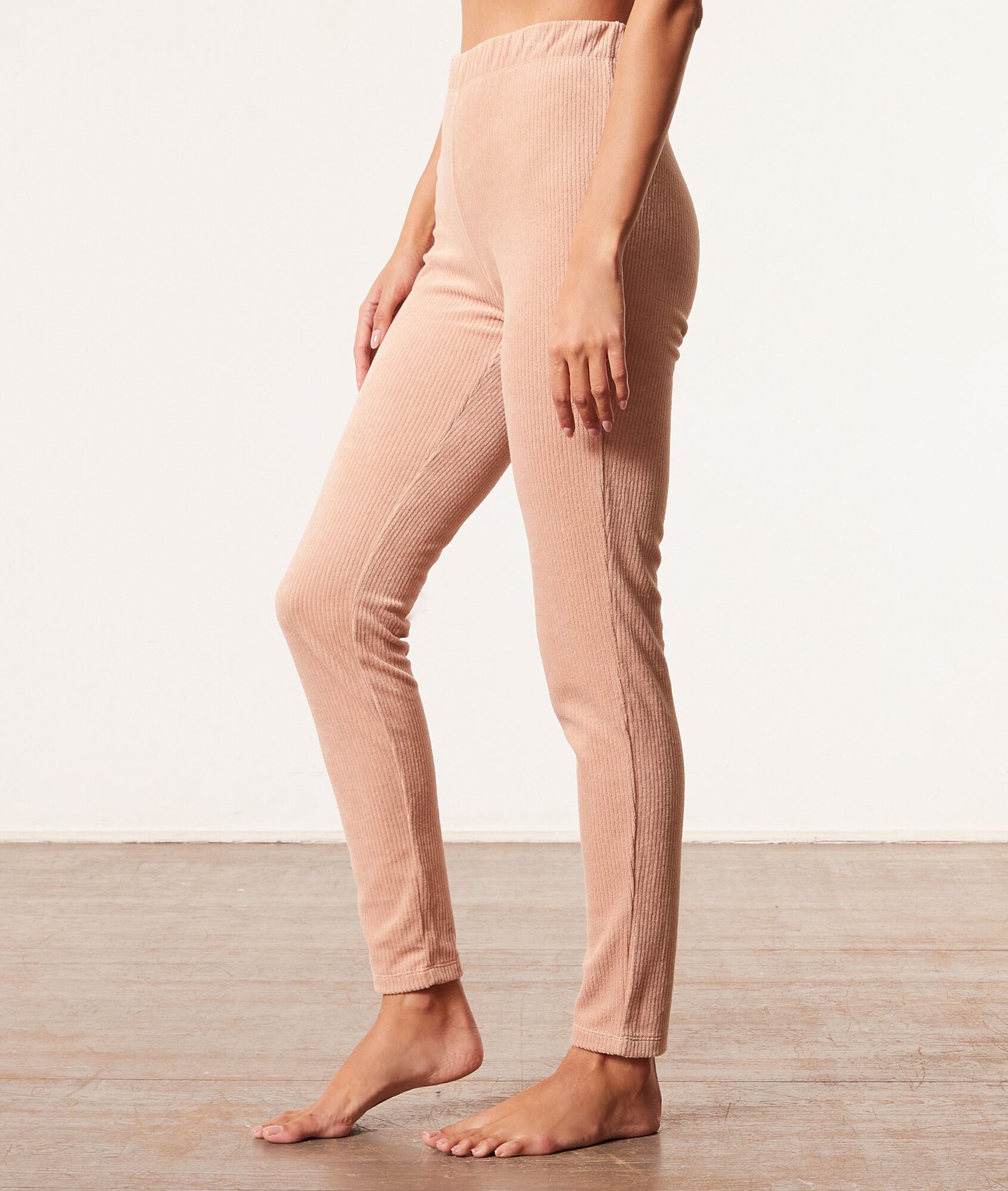Pantalon de pyjama côtelé - Daven - XS - Marron - Femme - Etam