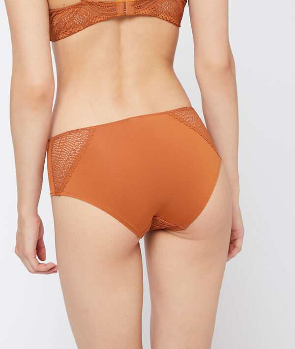 Shorty en dentelle et microfibre Shorty en dentelle et microfibre