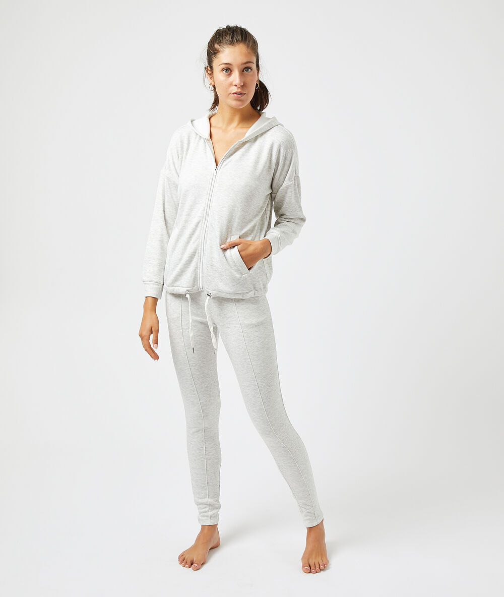 Veste homewear ecru.