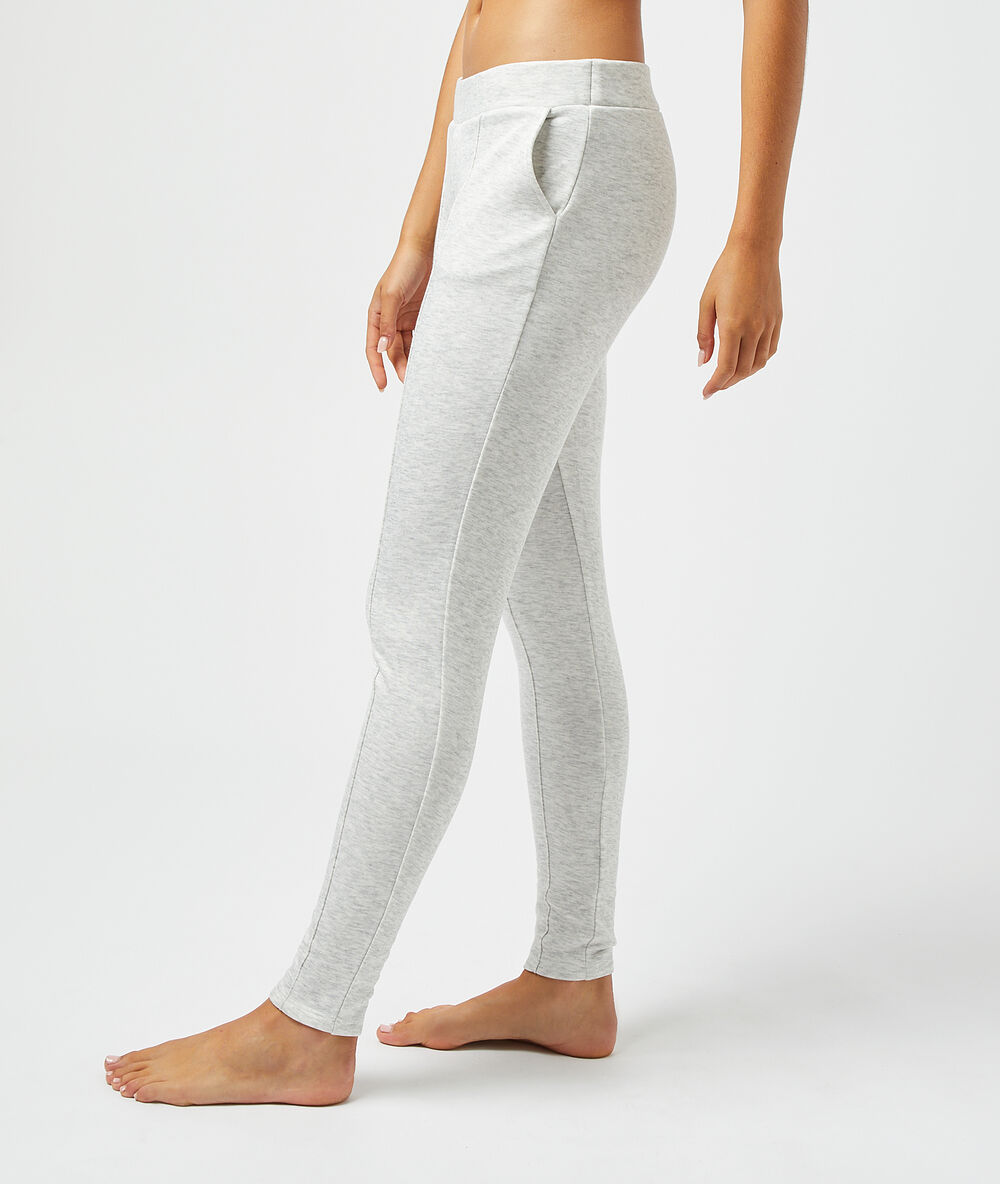 Pantalon homewear ecru.
