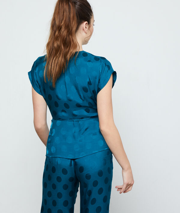 Chemise de pyjama à pois Chemise de pyjama à pois;${refinementColor}