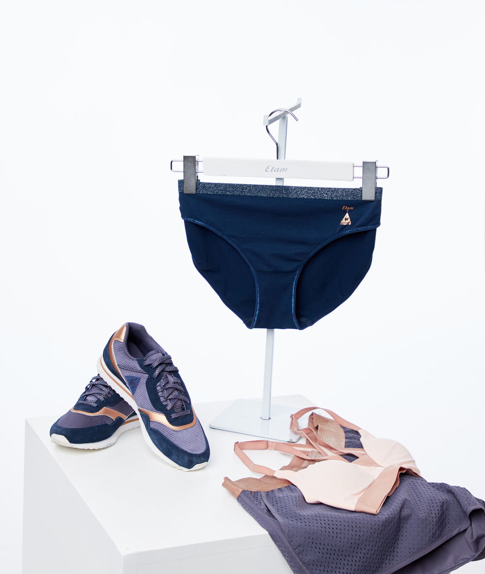 Baskets de sport etam x le coq sportif anthracite.