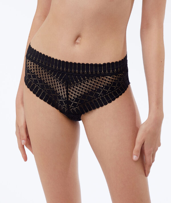 Shorty en dentelle taille haute Shorty en dentelle taille haute