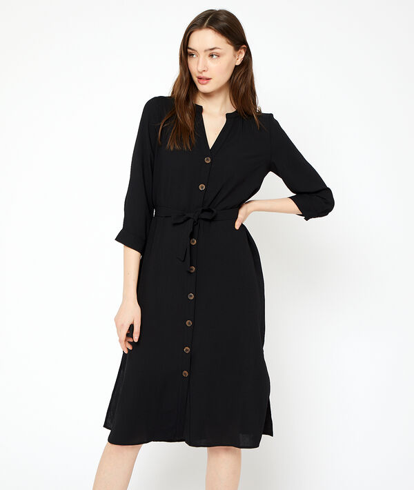 Robe longue ceinturée Robe longue ceinturée