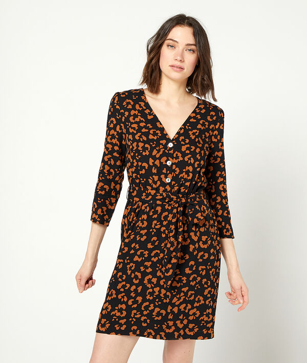 Robe imprimé fleuri à nouer Robe imprimé fleuri à nouer
