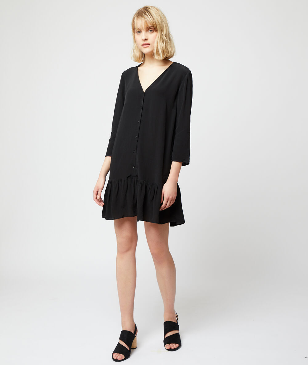 Robe chemise noir.