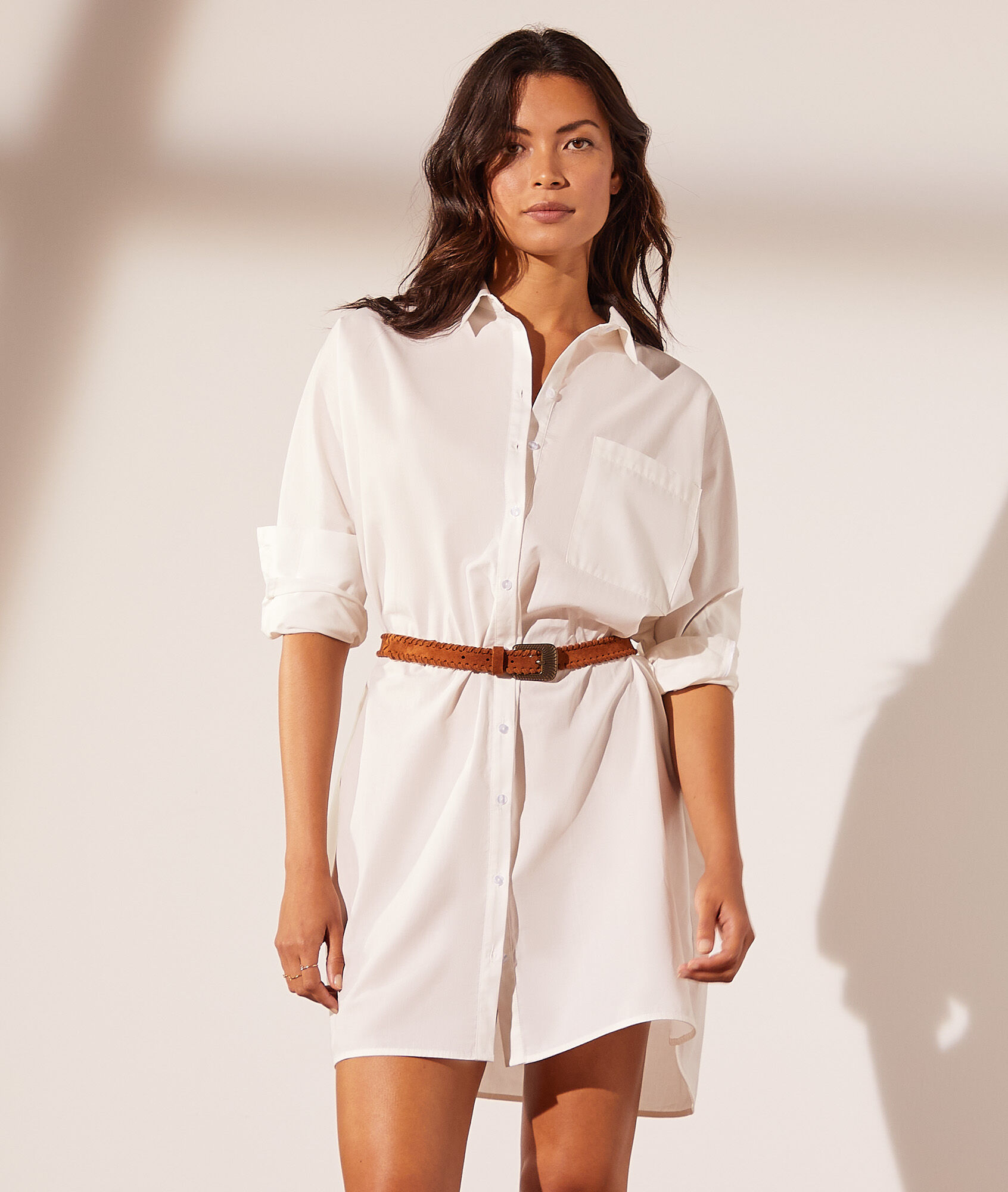 Robe chemise - Betty - S - Ecru - Femme - Etam