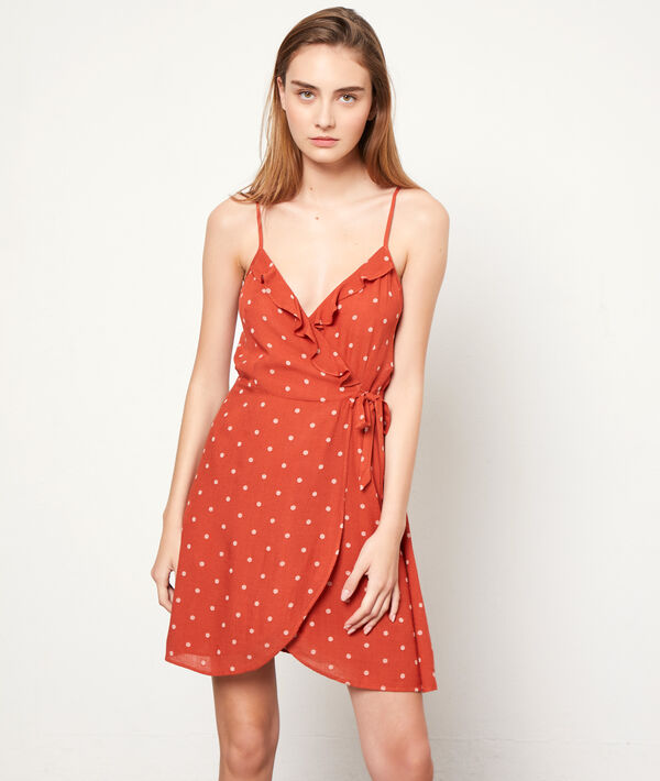 Robe cache-coeur à pois Robe cache-coeur à pois