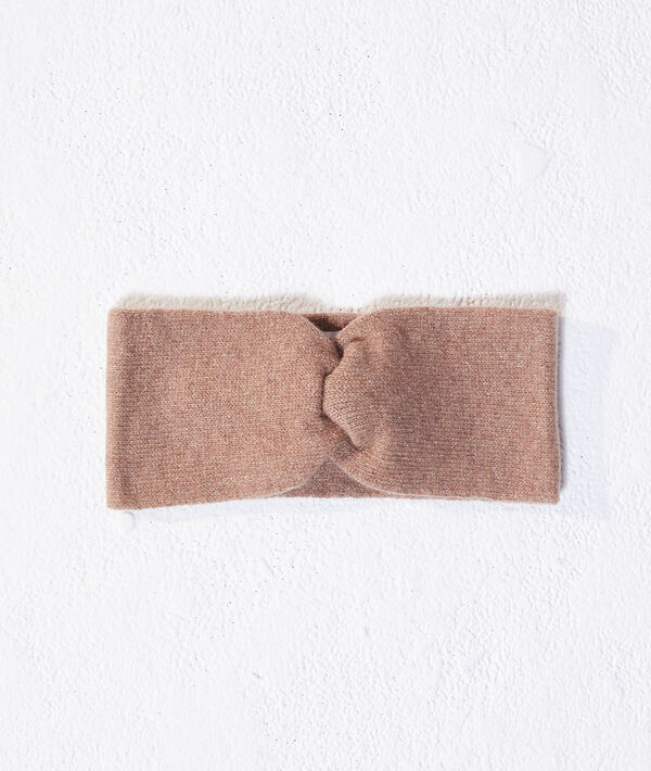 Headband à fils métallisés en cachemire et laine Headband à fils métallisés en cachemire et laine