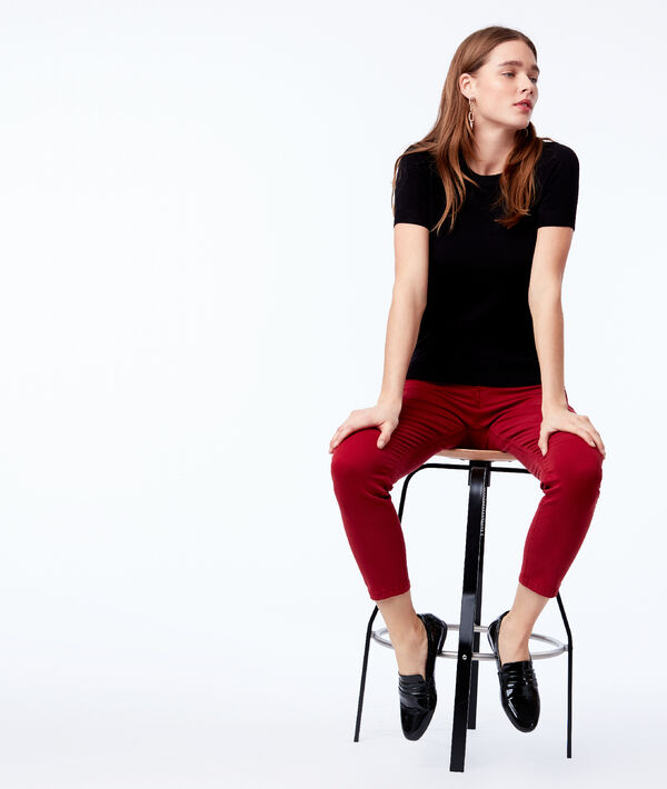 Pantalon slim court en coton Pantalon slim court en coton